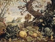 Abraham Bloemaert Landscape with fruit and vegetables in the foreground Sweden oil painting artist